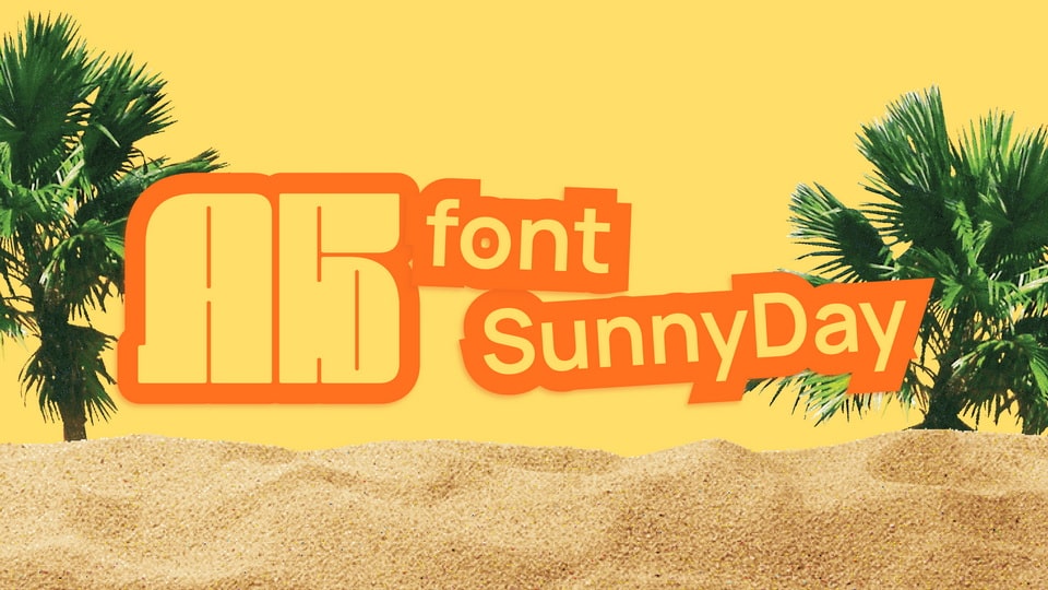 SunnyDay: A Summer-Inspired Experimental Font