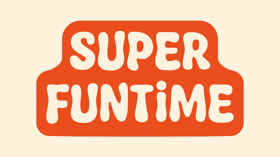Super Funtime: A Typeface Full of Playful Curves and Retro Vibes