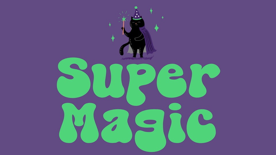 Super Magic: A Groovy and Playful Font