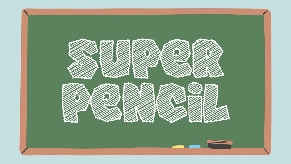 Super Pencil: A Bold and Expressive Sketch Font