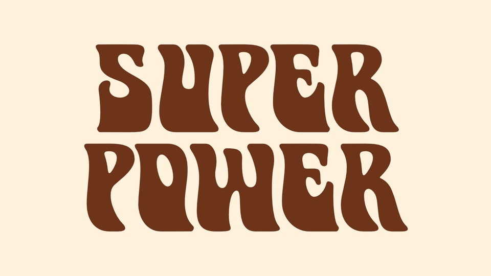Super Power: A Bold and Groovy 70s Font