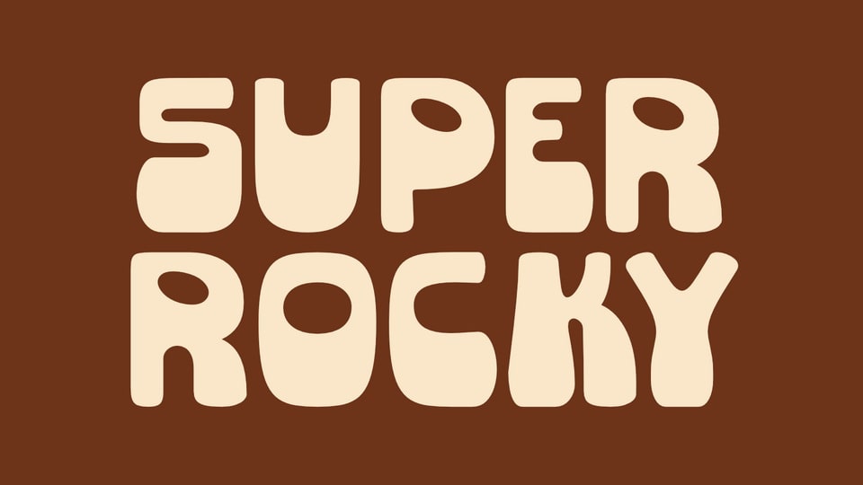 Super Rocky: A Bold Retro Font for Funky Designs