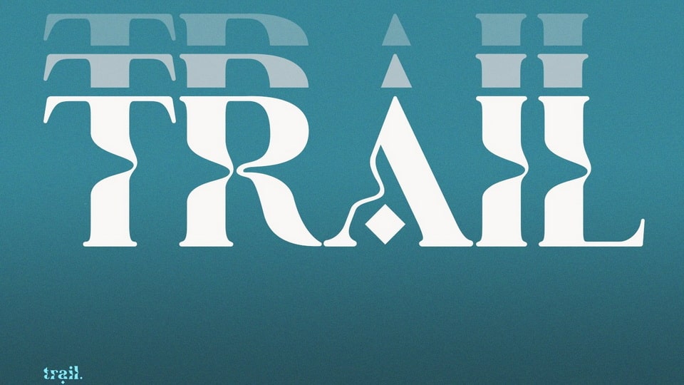 Trail: A Psychedelic Typeface for Branding