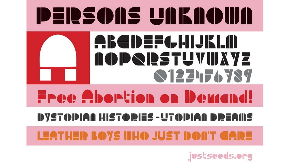 Persons Unknown: A Modern and Versatile Display Font