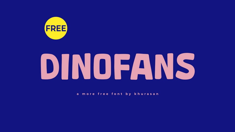 Dinofans: A Playful Cartoon Font for Whimsical Designs