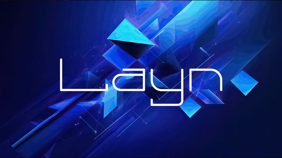 Layn: A Geometric Sci-Fi Font for Futuristic Designs