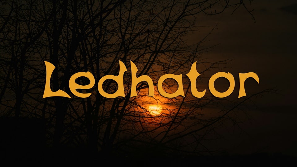 Ledhator Display Font: Boldness Inspired by Tradition