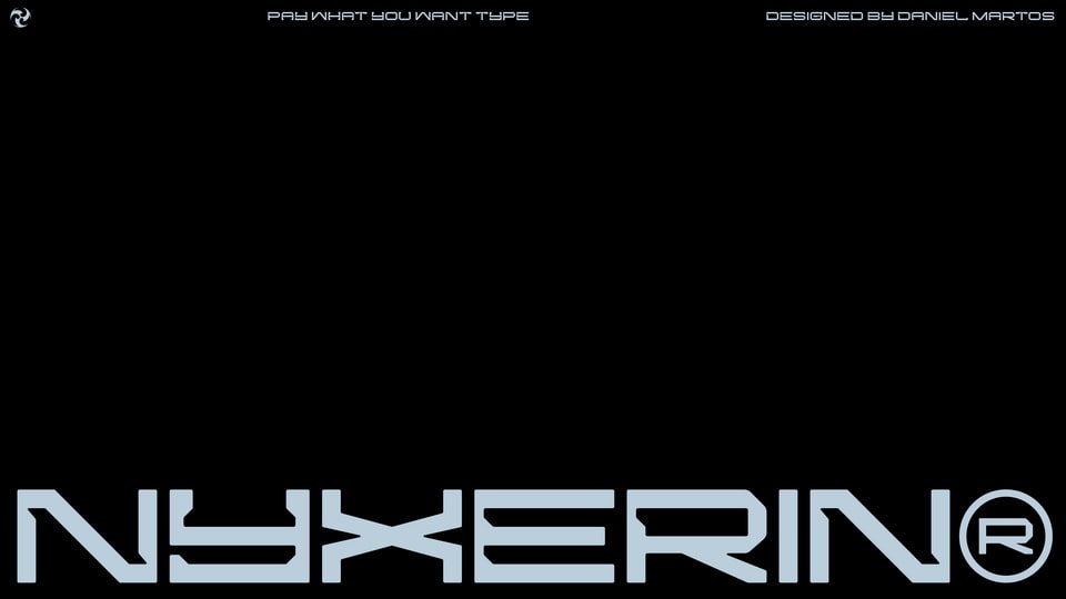 NYXERIN®: A Futuristic Cyberpunk Display Font