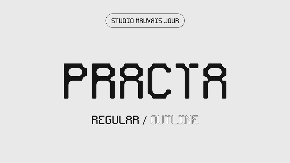 PRACTA: A Futuristic Sans-Serif Font