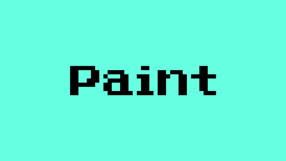 Paint Font: Retro Simplicity for Clear Communication
