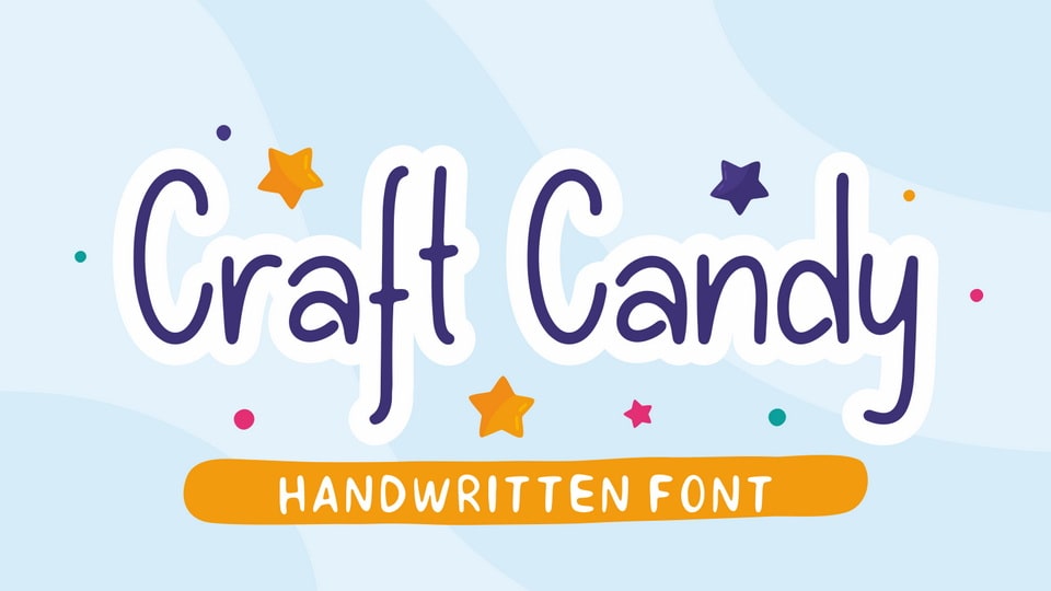 

Craft Candy: A Crafting Font for Designing Crafts, Games, and Children's Projects
