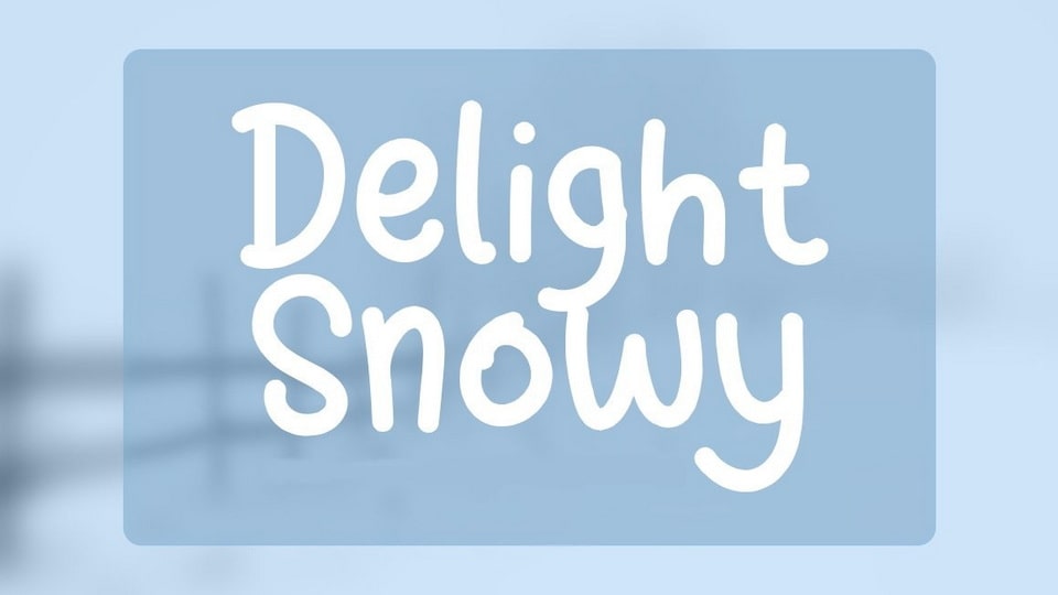 Delight Snowy Font