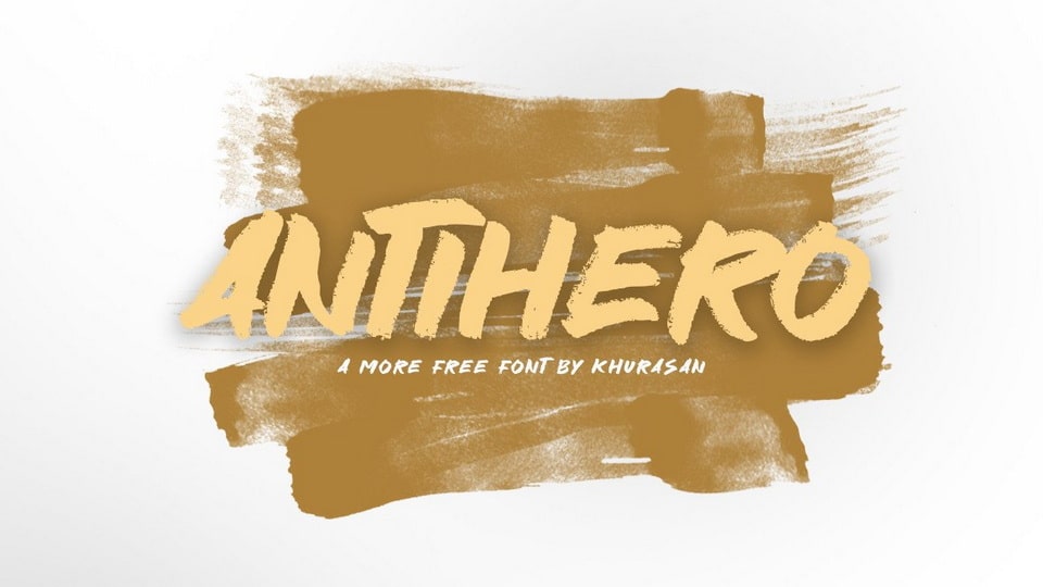 

Antihero: Bold and Fancy Hand-Painted Brush Lettering Font