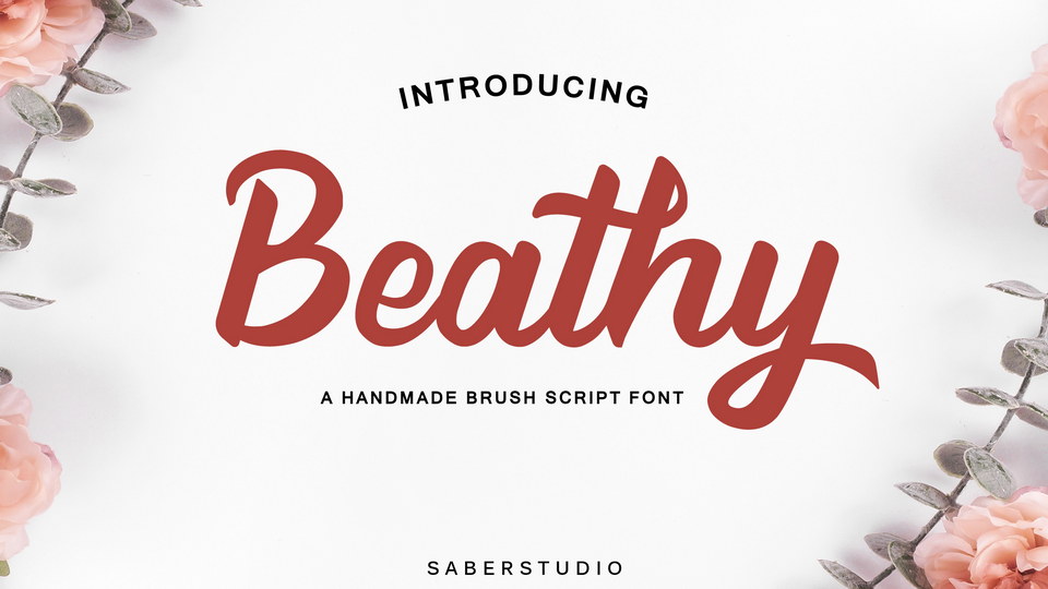 

Beathy: A Beautifully Crafted Font with a Natural, Handmade Brush Script Style