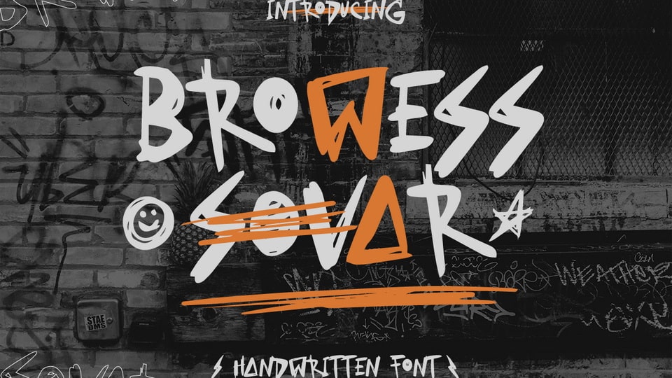 

Browess Sovar: A Creepy Handwritten Font With Custom Letter Combinations