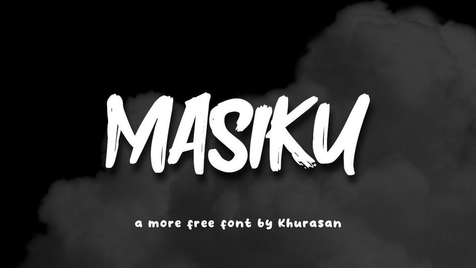 

Masiku: A Stylish and Modern Hand-Painted Brush Font