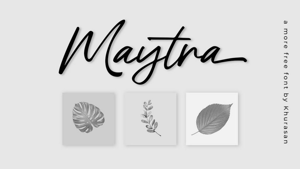 

Maytra: A Modern and Stylish Handwritten Script Font