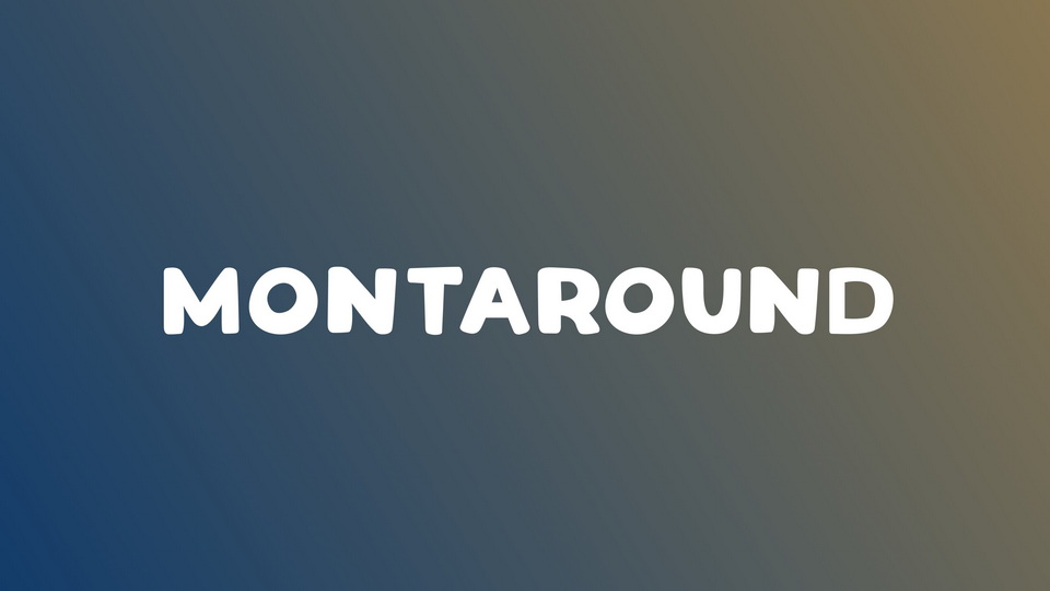 

Montaround: A Playful Display Font Perfect for Adding a Lighthearted Touch