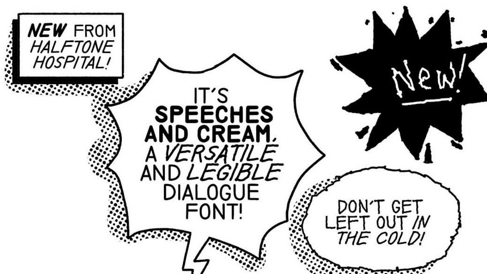 

Speeches and Cream: A Conversational Font Tailored for Readability at Small Sizes