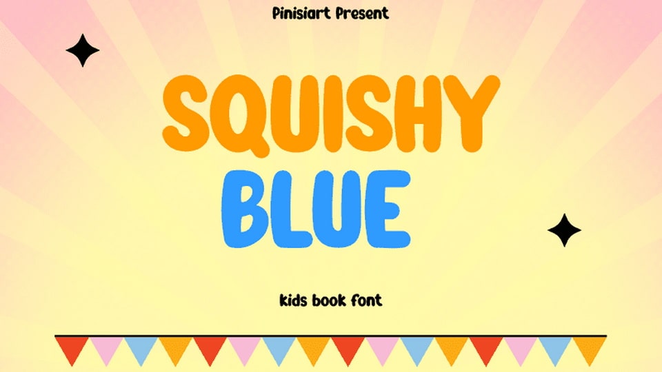 Squishy Blue: A Children's Book Font