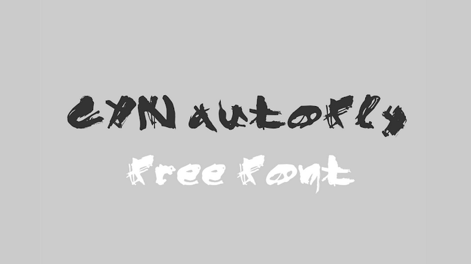 CYN Autofly: A Distinctively Rough and Edgy Hand-Lettered Font for Creative Projects