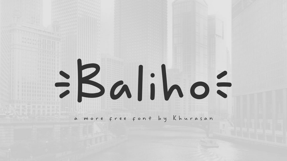 Baliho: A Charming Hand-Drawn Font for Various Creative Projects