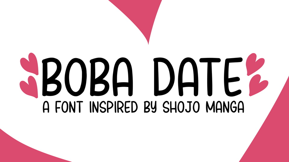 Boba Date Font: A Hand-Drawn Typeface for Comic Book Lettering