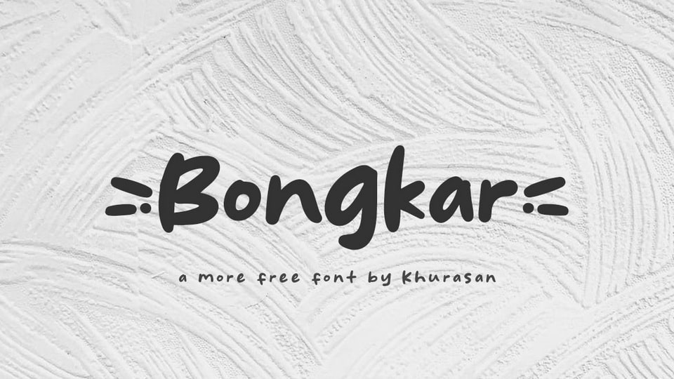 Bongkar: A Playful and Eye-Catching Marker Font for Bold Projects
