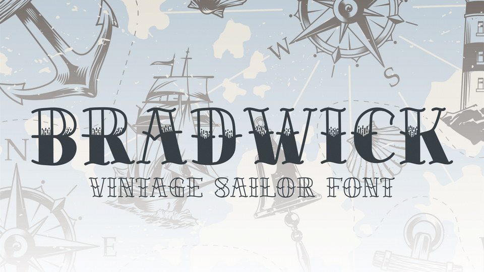 Bradwick: Ideal Font for Old-Fashioned and Vintage Tattoos