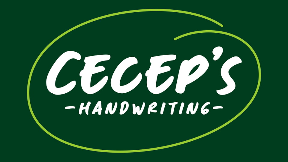 Cecep's Handwriting: Font that Captures Casualness