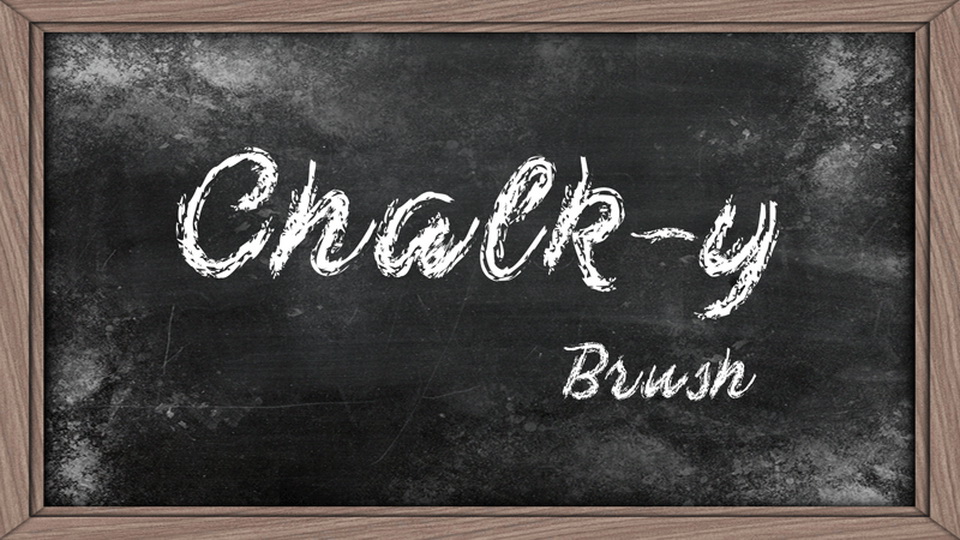 

Chalk-y Brush: An Ideal Font for School-Related Projects and Businesses