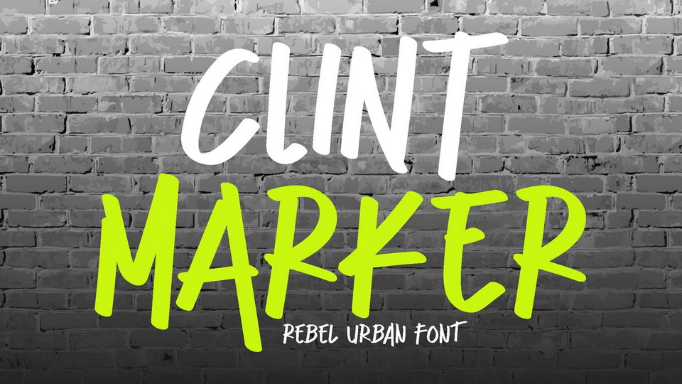 

Clint Marker: An Urban Font With a Rebellious Teenage Spirit
