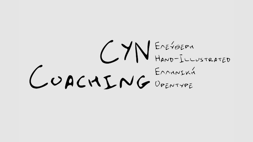  CYN Coaching: A Charming Handcrafted Script Font with Unique Sketchy Quality