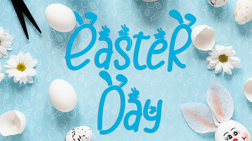 

Easter Day Font: A Unique and Playful Font with a Distinctive Bunny Shape