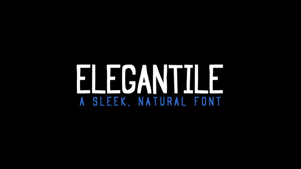 Elegantile: A Handcrafted and Versatile Font for Various Mediums