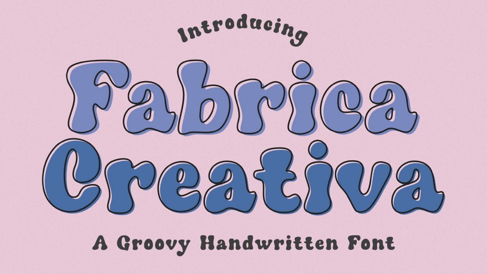 

Fabrica Creativa: A Fun and Groovy Retro-Style Handwritten Font