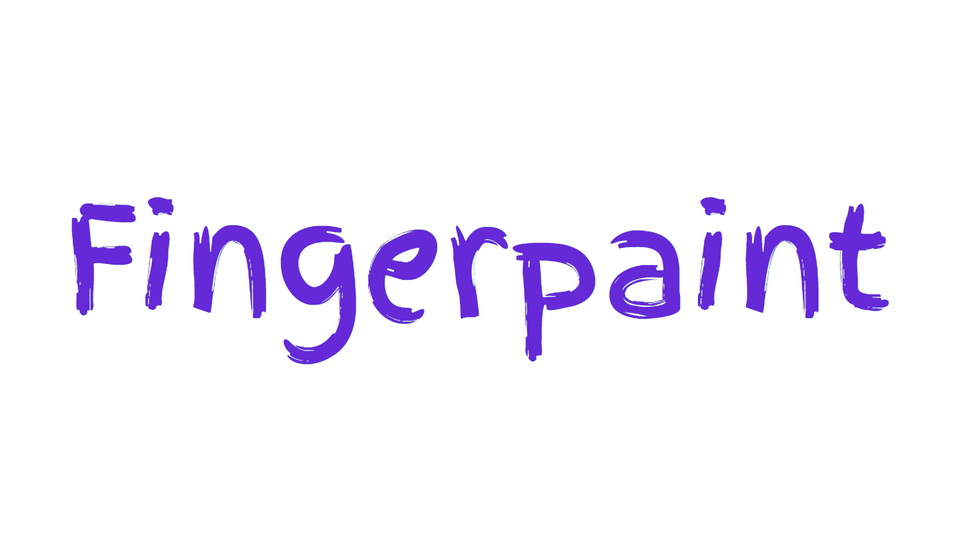 

Fingerpaint - A Unique One-Hour-Typeface Created with Illustrator Artistic Brushes