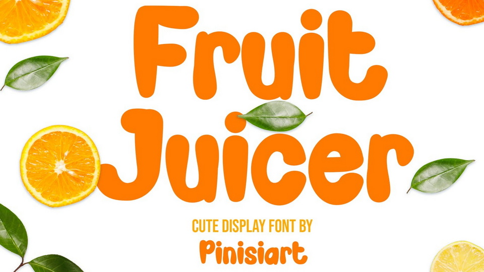 

Fruit Juicer - A Playful, Cartoon-Style Font