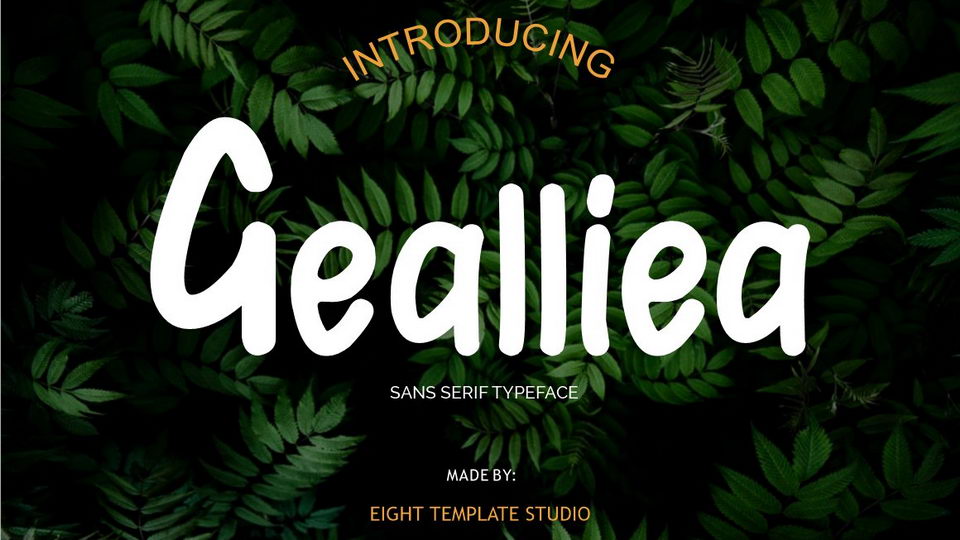 

Gealliea: A Versatile Handwritten Sans Serif Font
