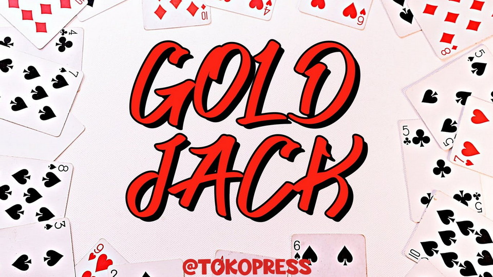 Gold Jack: Bold and Rebellious Handwriting Font for Hip-Hop and Extreme Sports
