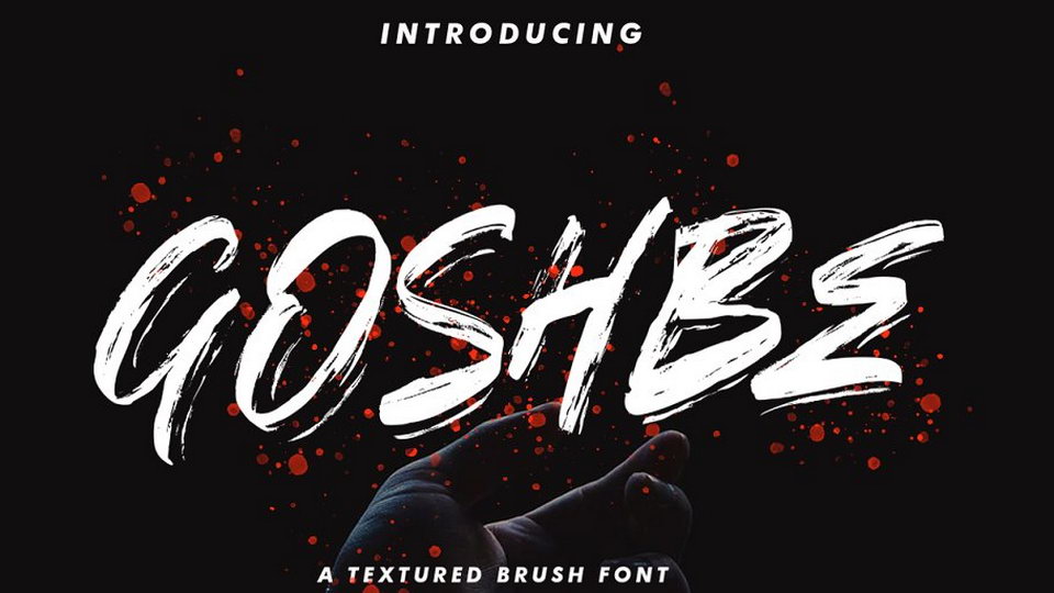 

Goshbe: An Incredible Brush Font with a Unique Street-Wise Look
