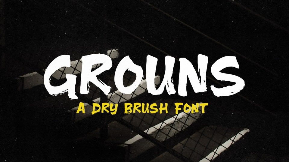 Goruns: A Bold and Spontaneous Brush Font for Typography Design Projects