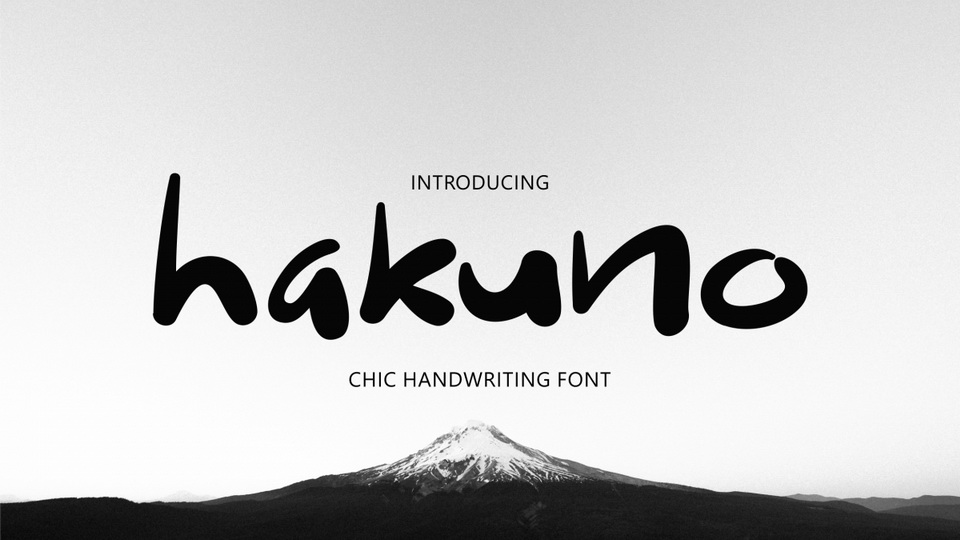 

Hakuno: A Stylish and Casual Handwriting Font