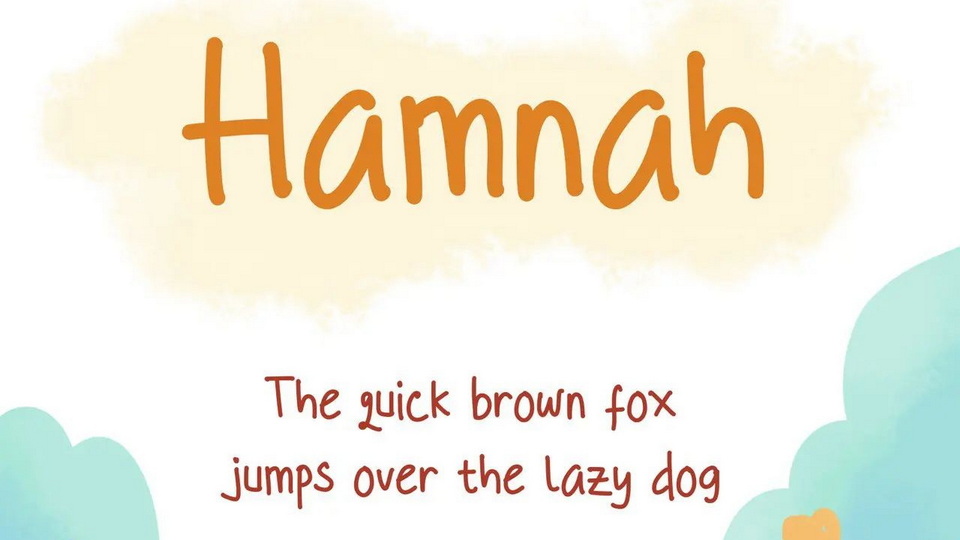 

Hamnah - A Playful and Whimsical Hand-Drawn Font