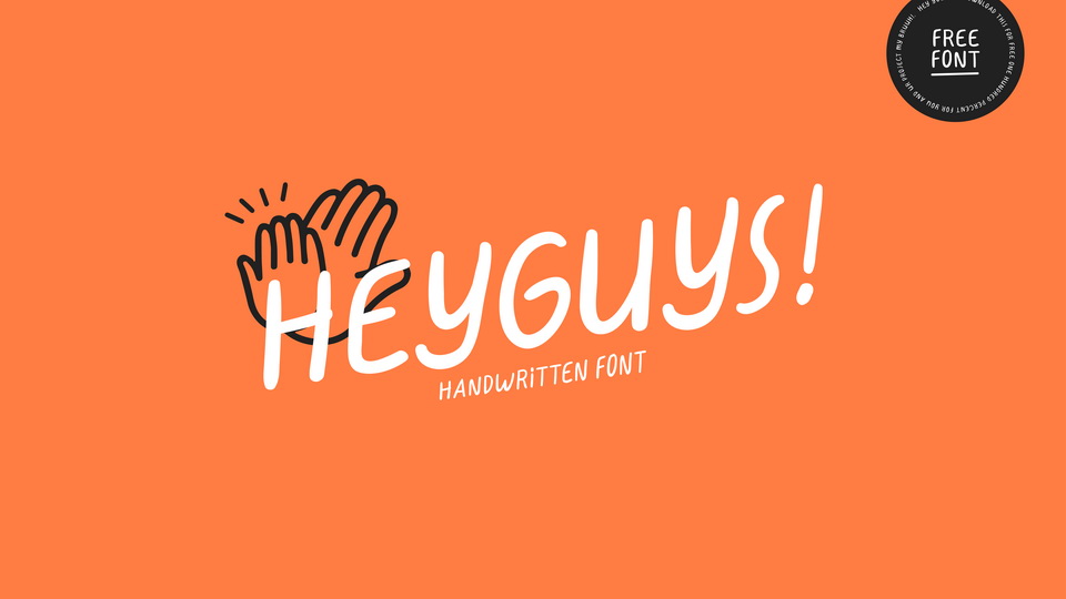 

HeyGuys! - A Unique Font Capturing the Essence of Youth and Fun