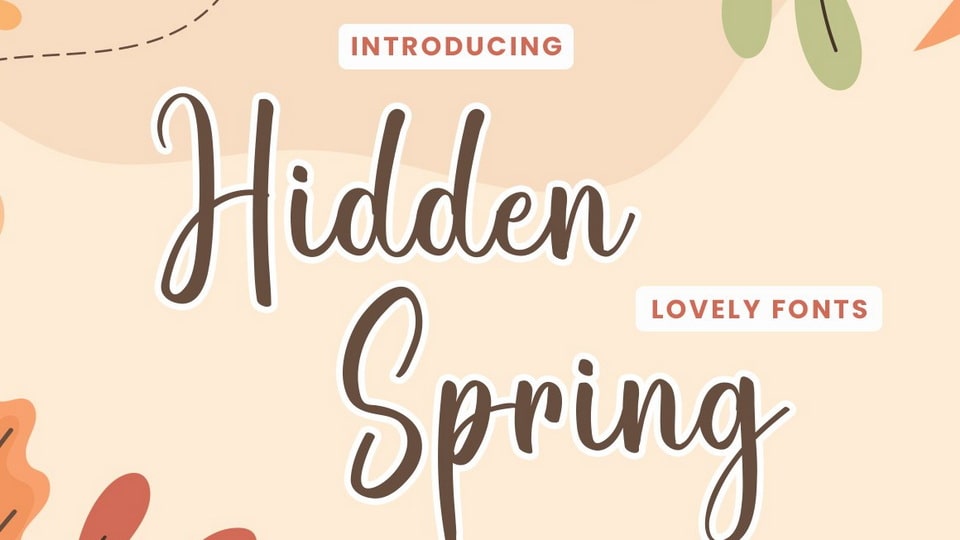 

Hidden Spring: Ideal Font for Playfulness and Authenticity