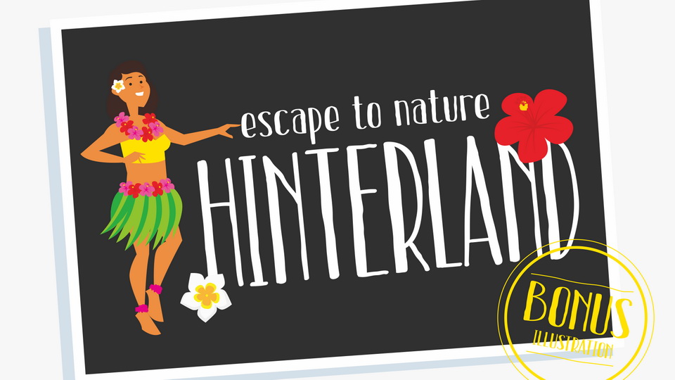 

Hinterland - Escape to the Jungle: A Unique and Stylish Handwritten Sans Serif Font