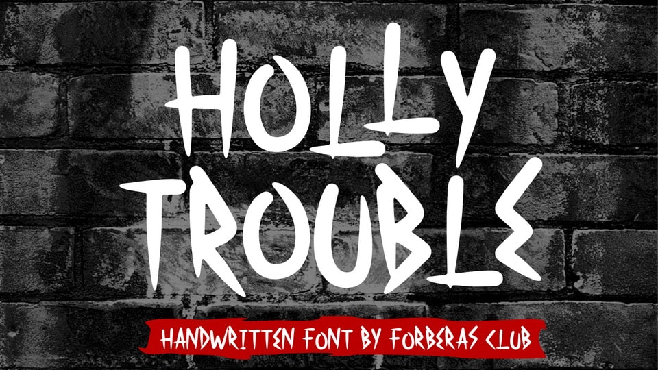 

Holy Trouble: A Spooky and Dramatic Display Font