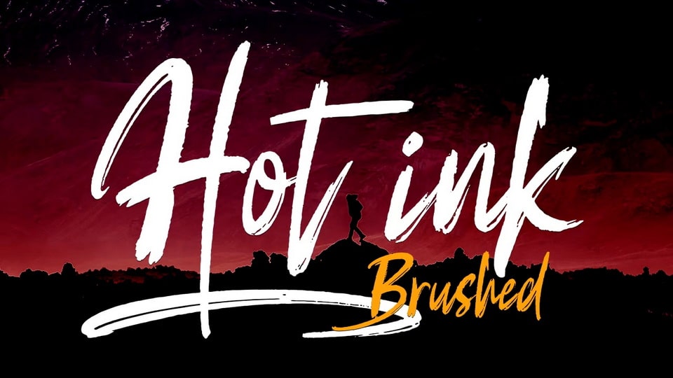 Hot Ink: Bold and Trendy Hand-Painted Brush Font