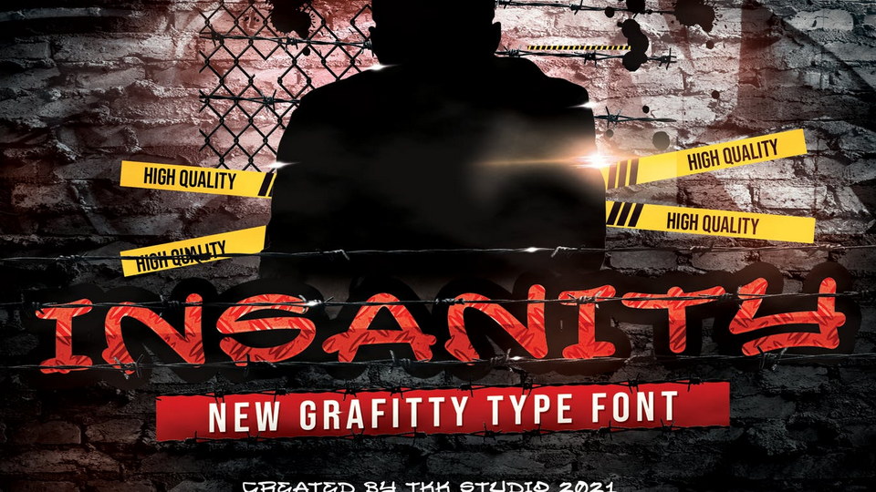 Power of INSANITY: A Graffiti Font for Wild and Creative Expression in Design